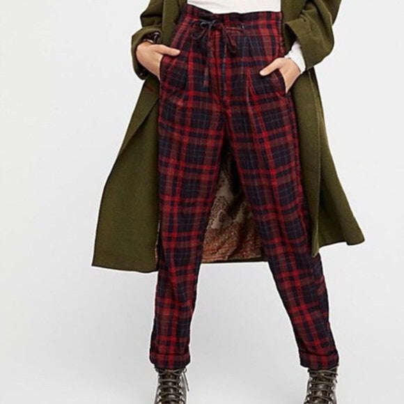 women Free People Free People Here & There Tartan Pants 2 Pants 2