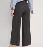 women Old Navy NWT Pixie Wide Leg Slacks Charcoal Pants XLT