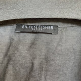 women Eileen Fisher Eileen Fisher Grey Notched Collar Jacket Size S/P Gray Jacket SP