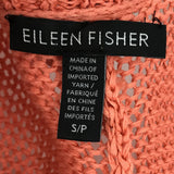 women Eileen Fisher Cardigan Coral Sweater S