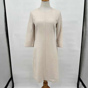 women Dorothee Schumacher Dorothee Schumacher Natural Energetic Movement Dress In Pale Cream Size 3 Cream Dress M