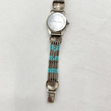 Turquoise Shield Watch Sterling Silver Signature Carolyn Pollack Jewelry