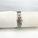 Turquoise Shield Watch Sterling Silver Signature Carolyn Pollack Jewelry