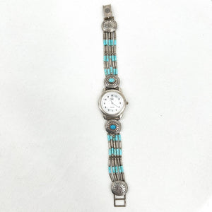 Turquoise Shield Watch Sterling Silver Signature Carolyn Pollack Jewelry