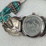 Southwest Style Sterling Silver Turquoise Heart Watch Jewelry