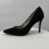 women Ann Taylor Suede Heels Black Shoes 5.5