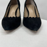 women Ann Taylor Suede Heels Black Shoes 5.5