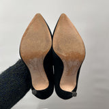 women Ann Taylor Suede Heels Black Shoes 5.5