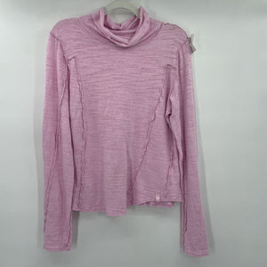 women We the Free Turtleneck Orchid Pink Knit Top L