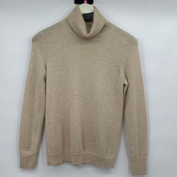 women Talbots CASHMERE Cream Metallic Sweater SP