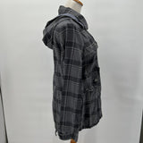 women P+S+ - Anthro P+S+ Anthropologie Gray Plaid Water Resistant Jacket Women's Size Small Gray Jacket S