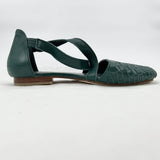 Women's Bali Elf Handcrafted Green Leather Sandals Size 9
