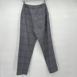 women Club Monaco Plaid Slacks Blue Pants 4