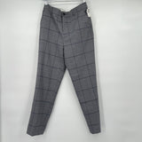 women Club Monaco Plaid Slacks Blue Pants 4