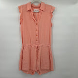 women Dear John NWT Linen Blend Romper Apricot Dress XS