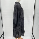 New With Tags Kyla SEO Black Izzy Dress Embroidered Tunic Convertible Duster Size Small