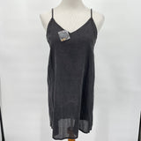 New With Tags Kyla SEO Black Izzy Dress Embroidered Tunic Convertible Duster Size Small