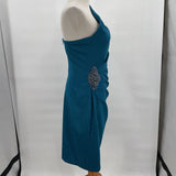 women Jessica Howard One Shoulder Teal Dress 8