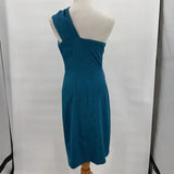 women Jessica Howard One Shoulder Teal Dress 8