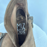 women Miz Mooz Miz Mooz Kimball PeepToe Leather Wedge Bootie Women's EU 39 US Size 8 Copper Shoes 39/8