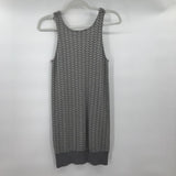 women Alexander Wang Wool Blend Knit Bodycon Gray/White Day Dress L