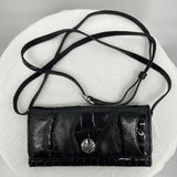 Brighton Black Leather Mini Crossbody Shoulder Bag