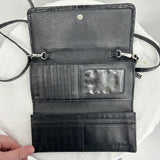 Brighton Black Leather Mini Crossbody Shoulder Bag