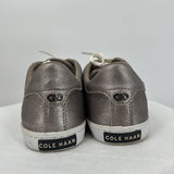 women Cole Haan Cole Haan Leather Metallic Pewter Sneakers Women's Size 10 Bronze Shoes 10