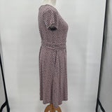 women Boden Boden Amelie Navy and Pink Daisy Print Jersey Dress Women's Size 6 Navy/Pink Dress 6