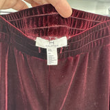 women Halston Velvet Maroon Pants 3X