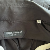 men Dolce & Gabbana Dolce & Gabbana Basics Black Button Down Dress Shirt Men's Size Small Black Top S