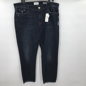 women Frame NWT Le Garcon Crop Blue Jeans 34/18