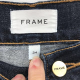 women Frame NWT Le Garcon Crop Blue Jeans 34/18