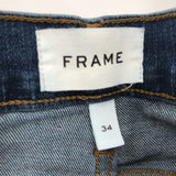 women Frame Le Garcon Blue Jeans 34/18