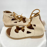 women Casta New in Box Casta Isha Suede Leather Sandals in Arena Women's Size EU38/US8 Tan Shoes 38/8