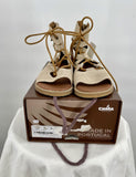 women Casta New in Box Casta Isha Suede Leather Sandals in Arena Women's Size EU38/US8 Tan Shoes 38/8