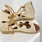 women Casta New in Box Casta Isha Suede Leather Sandals in Arena Women's Size EU38/US8 Tan Shoes 38/8