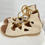 women Casta New in Box Casta Isha Suede Leather Sandals in Arena Women's Size EU38/US8 Tan Shoes 38/8