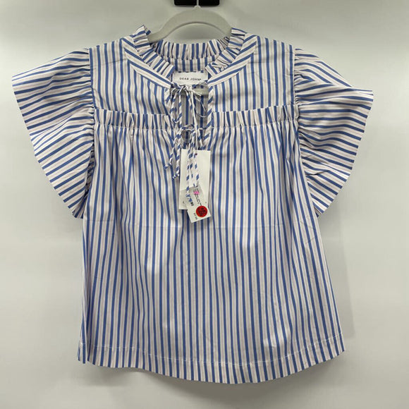 women Dear John NWT Siena Top Blue/White Top S