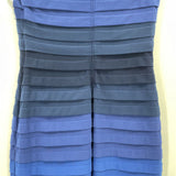 women Tadashi Ombre Pleated Blue Dress XS