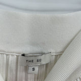 women The Sei Ribbed Knit MSRP $368 Ivory Pants S