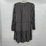 women La Vie Rebecca Taylor Plaid B&W Day Dress M