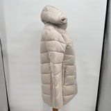 women Andrew Marc Faux Fur Hooded Walker Jacket in Barley Large Cream Jacket L