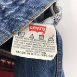 unisex Levi's Vintage 501s Made in USA Blue Jeans 35x32