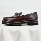 women Coach Women's Coach Lenox Loafer Cabernet Leather Size 9.5 Oxblood Shoes 9.5