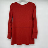 women Beacan Cove Tunic Reddish Orange Knit Top M