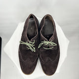 men Cole Haan Lunagrand Wingtip Suede Oxford Chesnut Shoes 10