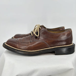 men Cole Haan Split Toe Leather Oxford Brown Shoes 9