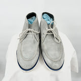 men Garbstore Suede Grayish Aqua Shoes 42/9