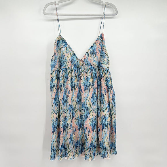 women Abercrombie & Fitch Pleated Floral Multi Day Dress L